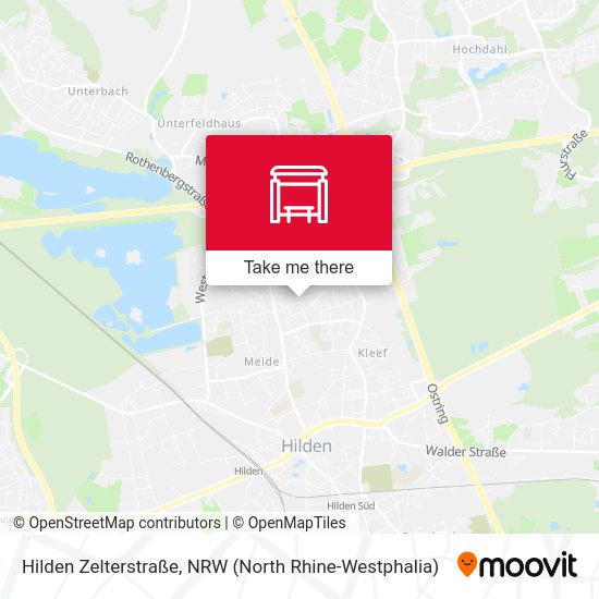 Hilden Zelterstraße map