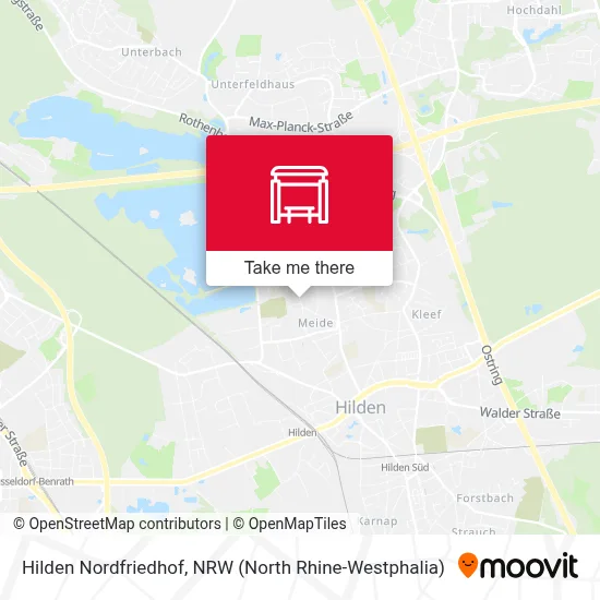 Hilden Nordfriedhof map