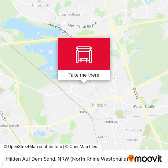 Карта Hilden Auf Dem Sand