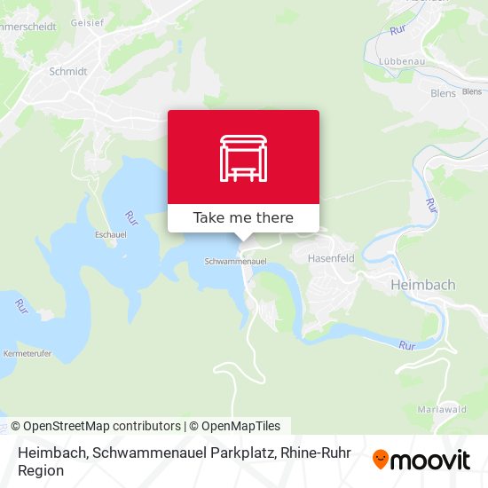 Heimbach, Schwammenauel Parkplatz map