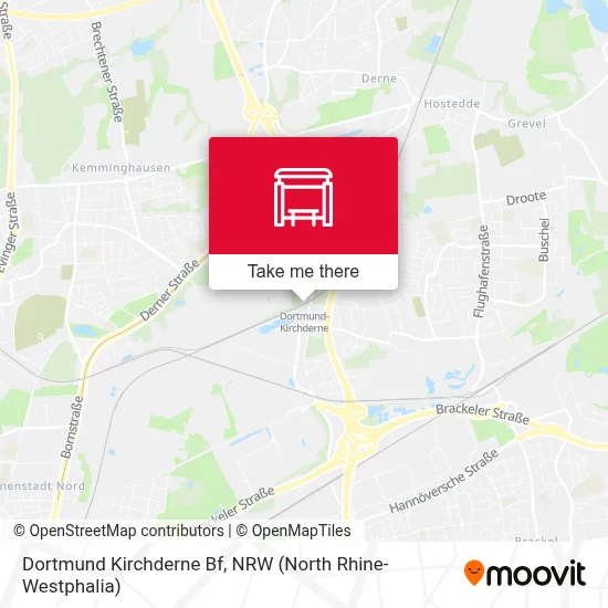 Dortmund Kirchderne Bf map