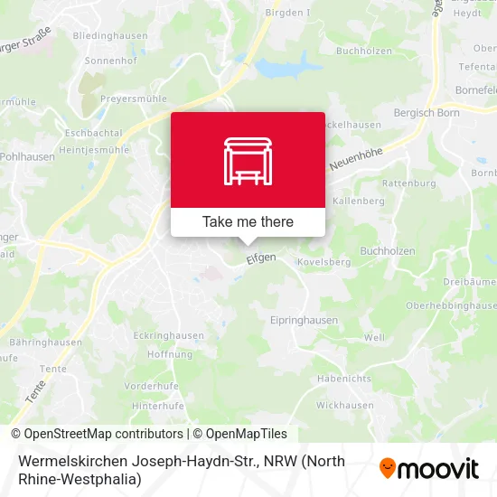 Карта Wermelskirchen Joseph-Haydn-Str.