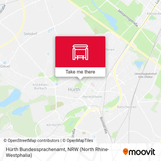 Карта Hürth Bundessprachenamt