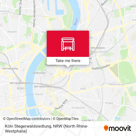 Карта Köln Stegerwaldsiedlung