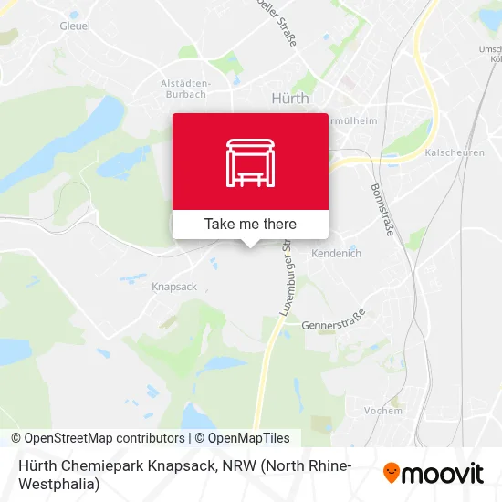 Hürth Chemiepark Knapsack map