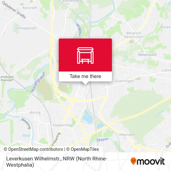 Карта Leverkusen Wilhelmstr.