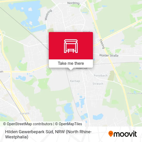 Hilden Gewerbepark Süd map