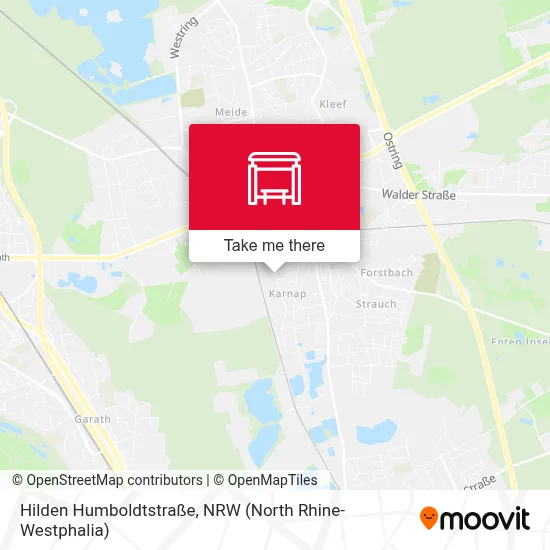 Hilden Humboldtstraße map