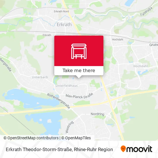 Карта Erkrath Theodor-Storm-Straße