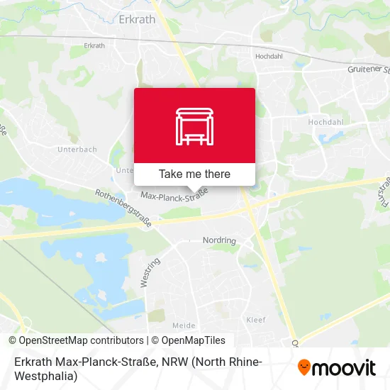 Карта Erkrath Max-Planck-Straße