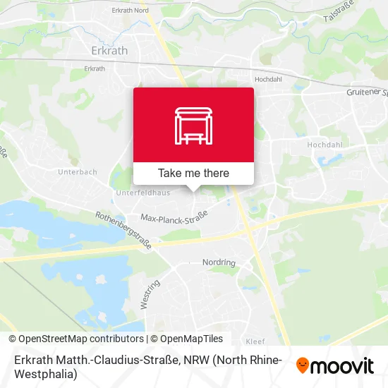 Карта Erkrath Matth.-Claudius-Straße