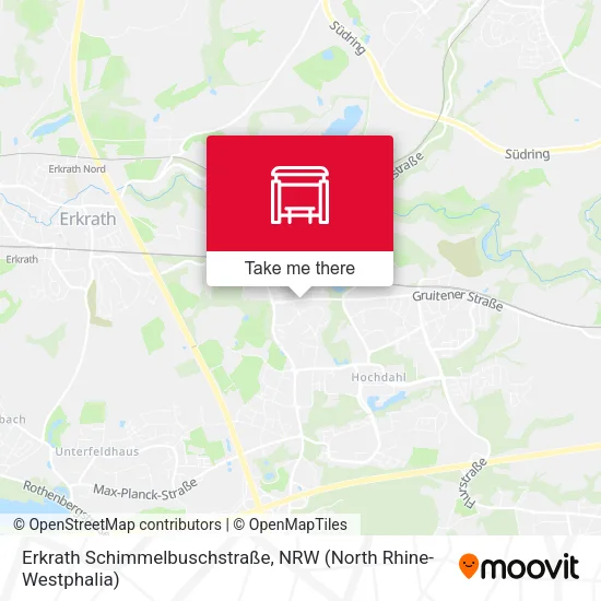 Карта Erkrath Schimmelbuschstraße