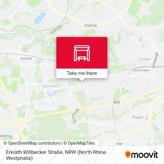 Карта Erkrath Willbecker Straße