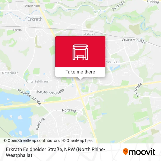 Карта Erkrath Feldheider Straße