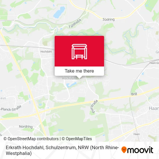 Карта Erkrath Hochdahl, Schulzentrum