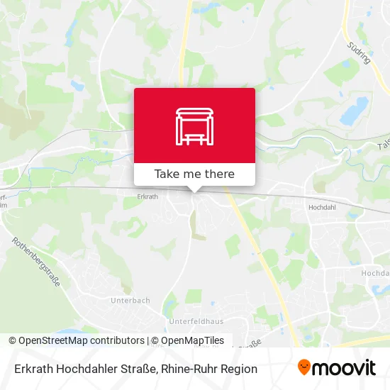 Карта Erkrath Hochdahler Straße