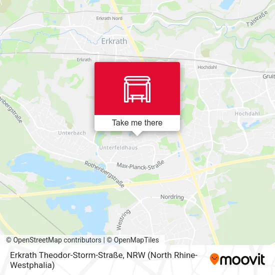 Карта Erkrath Theodor-Storm-Straße