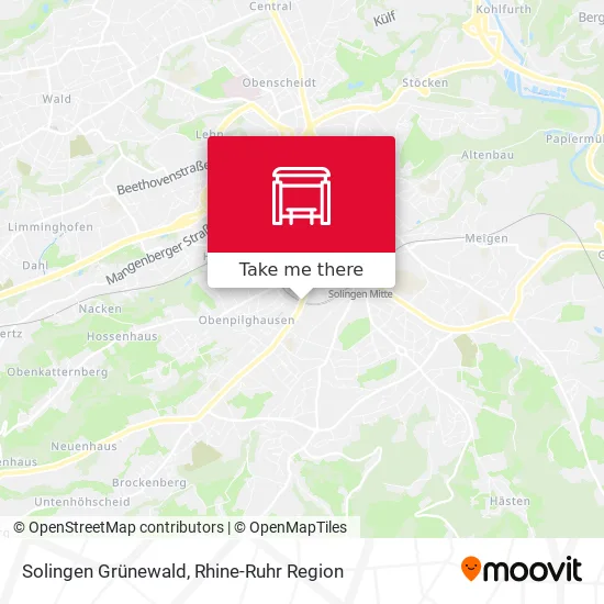 Карта Solingen Grünewald