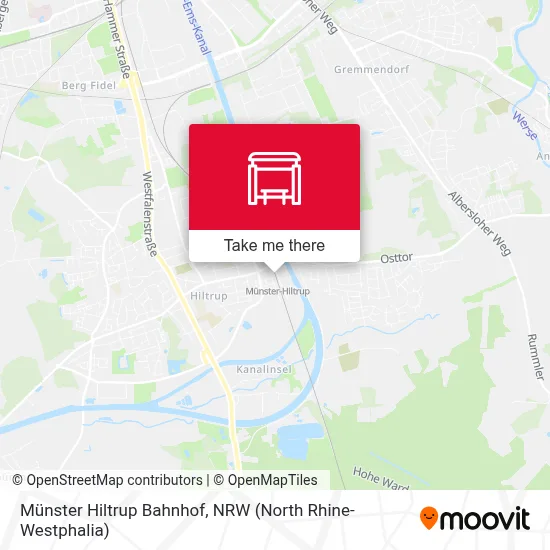 Münster Hiltrup Bahnhof map