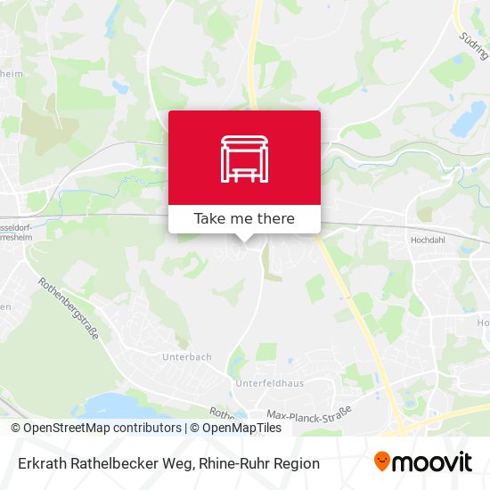 Erkrath Rathelbecker Weg map