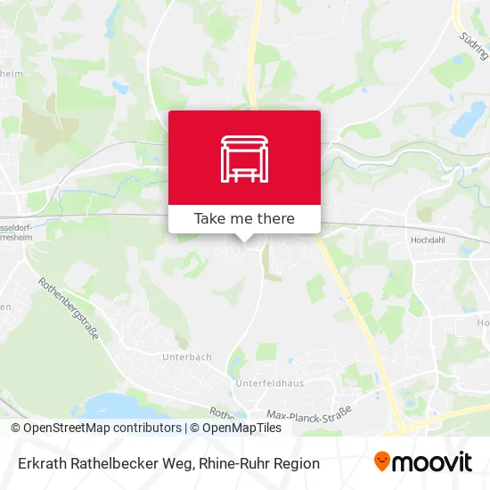 Карта Erkrath Rathelbecker Weg