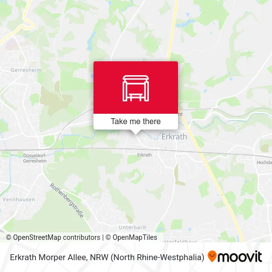 Erkrath Morper Allee map
