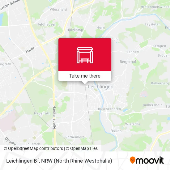 Карта Leichlingen Bf