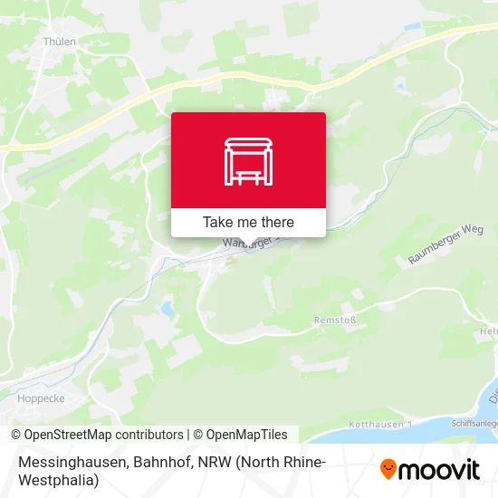 Карта Messinghausen, Bahnhof
