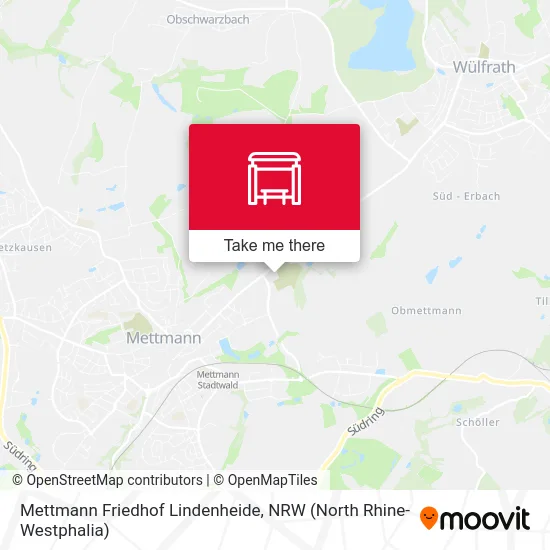 Mettmann Friedhof Lindenheide map