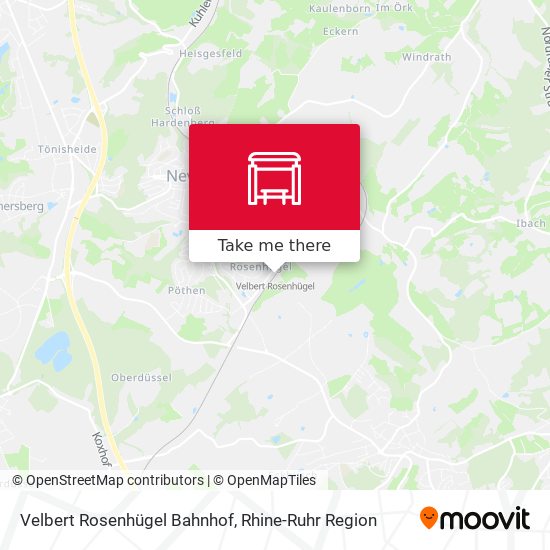 Velbert Rosenhügel Bahnhof map