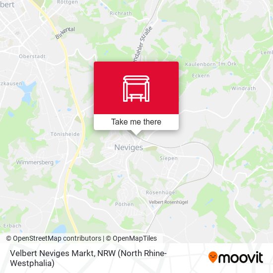 Velbert Neviges Markt/Bahnhof map
