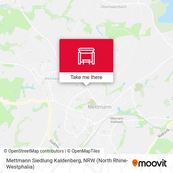 Mettmann Siedlung Kaldenberg map