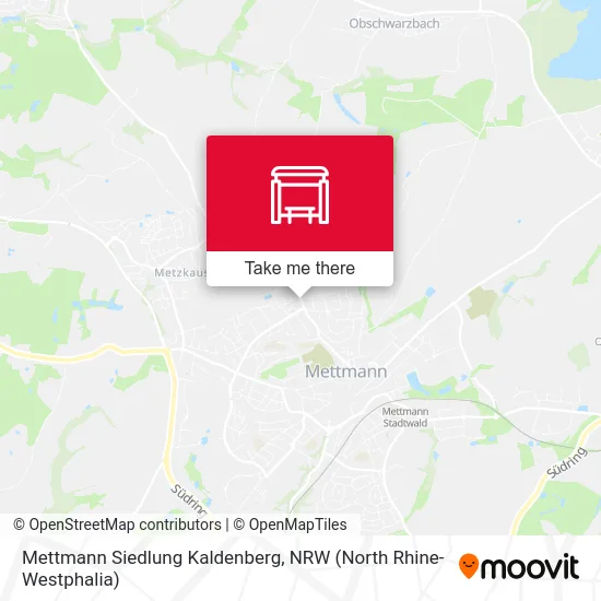 Карта Mettmann Siedlung Kaldenberg