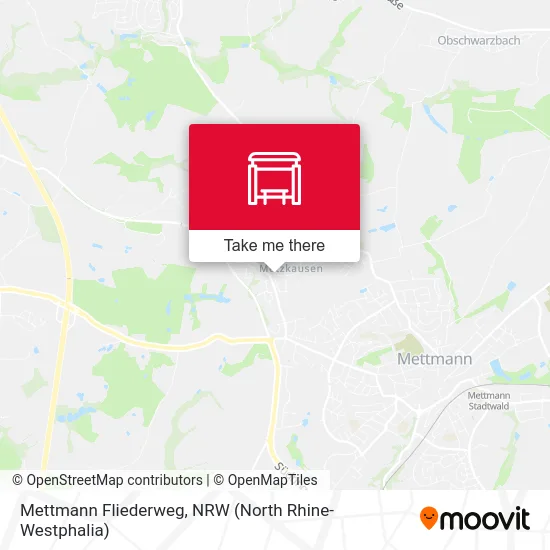 Mettmann Fliederweg map