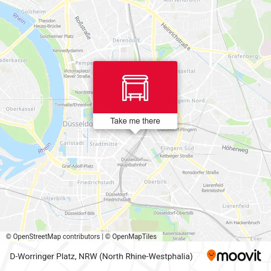 Карта D-Worringer Platz