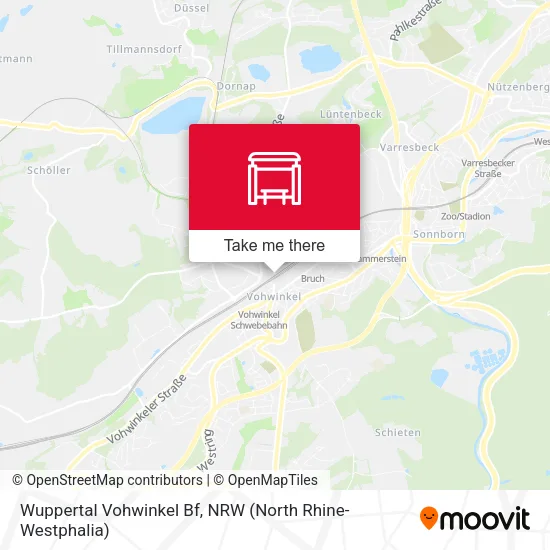 Карта Wuppertal Vohwinkel Bf