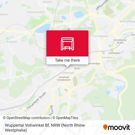 Карта Wuppertal Vohwinkel Bf