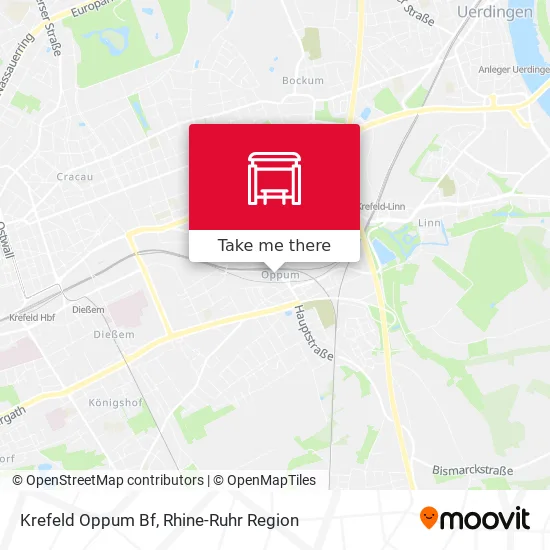 Карта Krefeld Oppum Bf