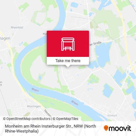Карта Monheim am Rhein Insterburger Str.