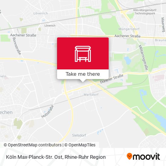 Köln Max-Planck-Str. Ost map