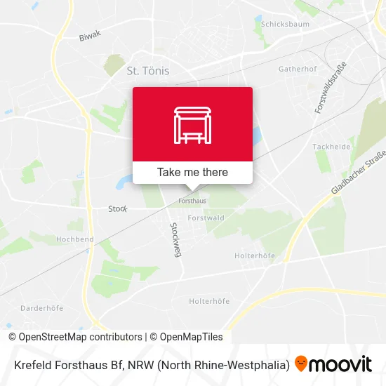 Krefeld Forsthaus Bf map