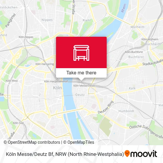 Карта Köln Messe/Deutz Bf