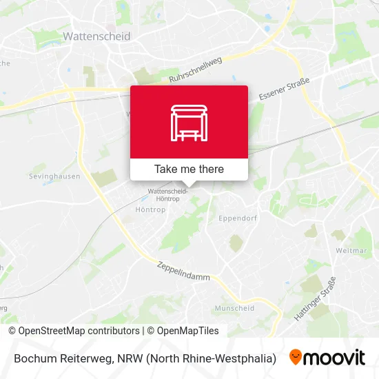 Bochum Reiterweg map