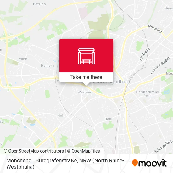 Карта Mönchengl. Burggrafenstraße