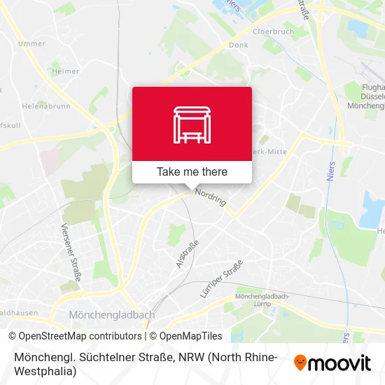 Карта Mönchengl. Süchtelner Straße