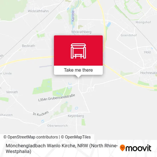 Карта Mönchengladbach Wanlo Kirche