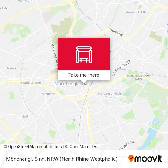 Карта Mönchengl. Sinn