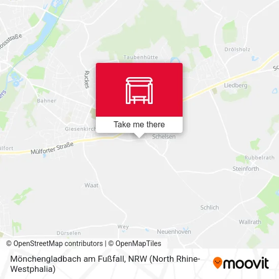 Карта Mönchengladbach am Fußfall