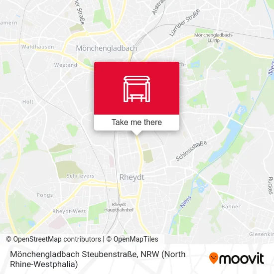 Карта Mönchengladbach Steubenstraße