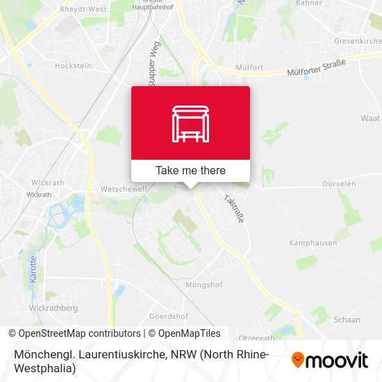 Карта Mönchengl. Laurentiuskirche